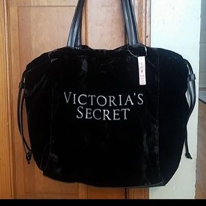 NWT VICTORIA'S SECRET VELVET TOTE